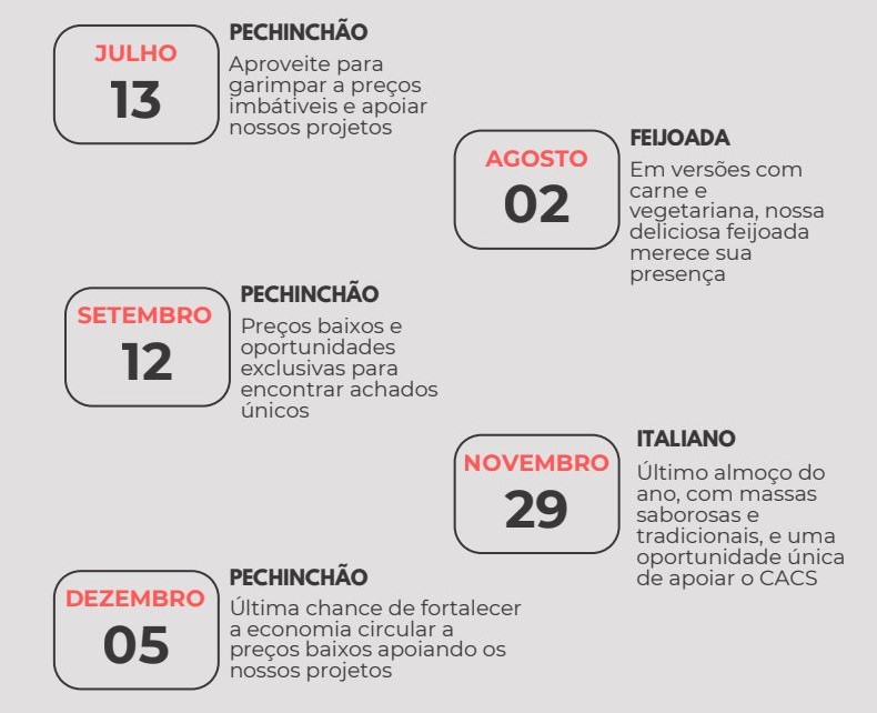 Acompanhe nossos eventos